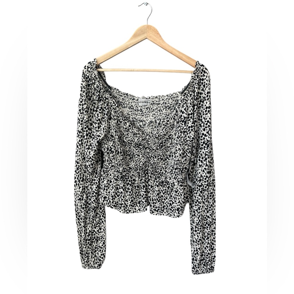 NWT Urban Outfitters Leopard Print Ruched Top